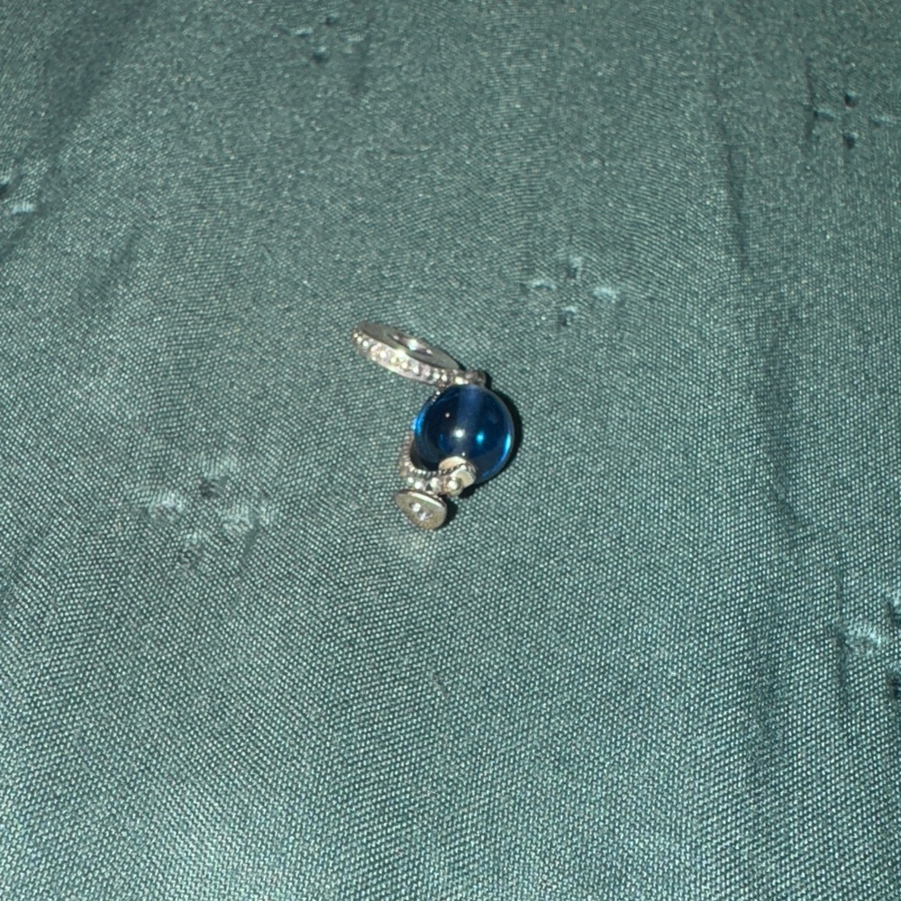 Blue globe Pandora charm